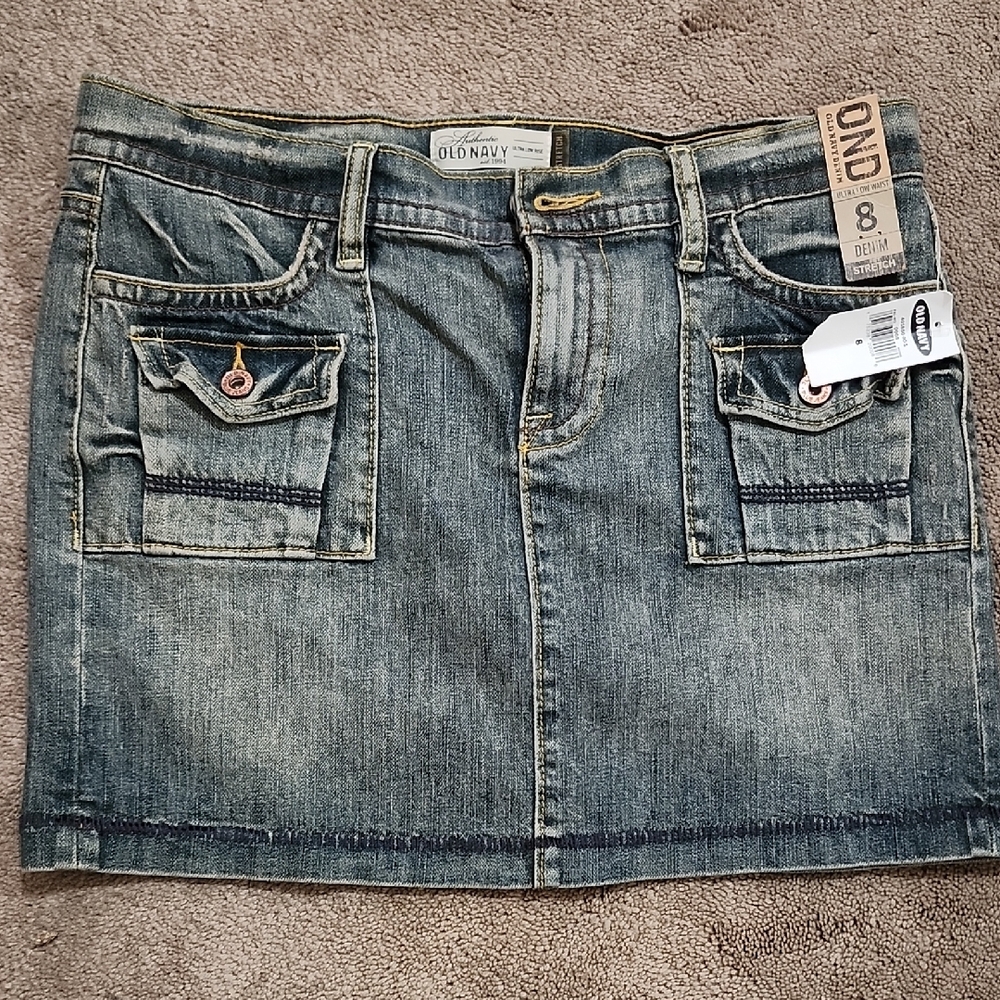 Old Navy Blue Denim Skirt